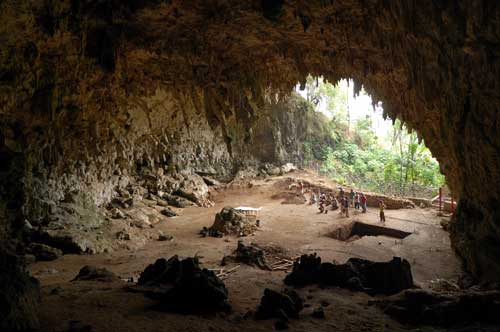 The Team at the Cave Entrance