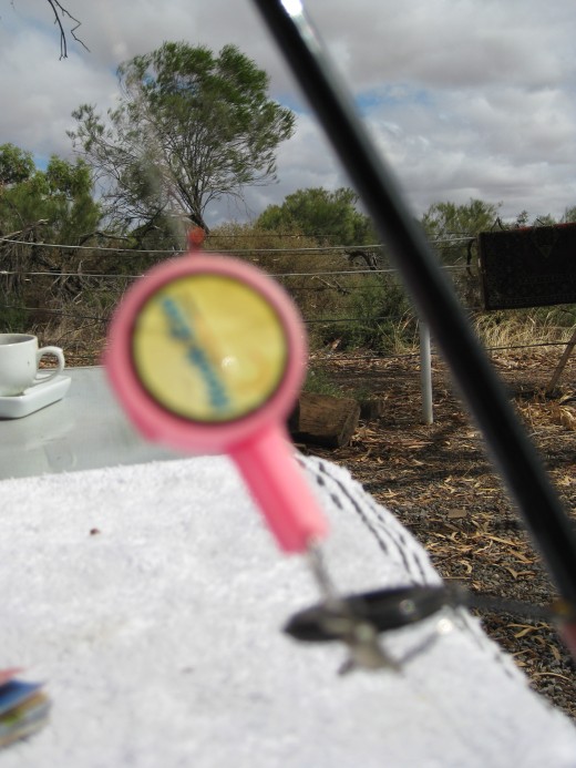 Use Hook eze to put your hooks on .As well as keeping them safely kept while not fishing.