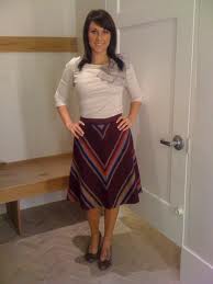 HERE IS AN EXAMPLE OF A FRUMPY TERRIBLE SKIRT - TO WEAR OVER PANTS OR EVEN OVER BARE LEGS!  JUST SAY NO
