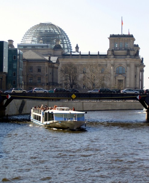 The Spree River, Berlin, near the Reichstag Building