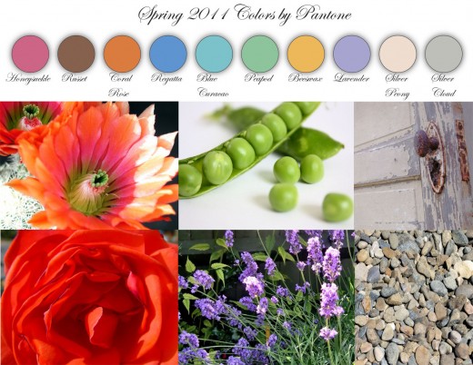 Top 10 Pantone colors for womens wear chosen by New York designers for Spring 2011.  Beeswax, Russet, Regatta, Blue Curacao and Lavender were also chosen for menswear.