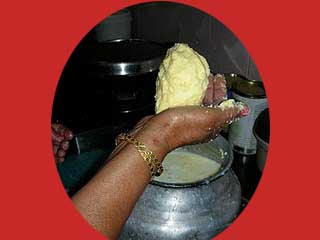 separating butter from buttermilk