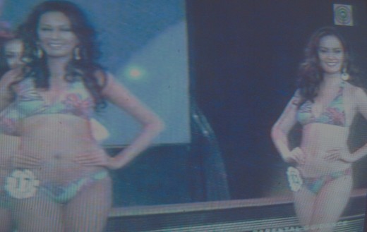 Swimsuit competition during Bb. Pilipinas 2011