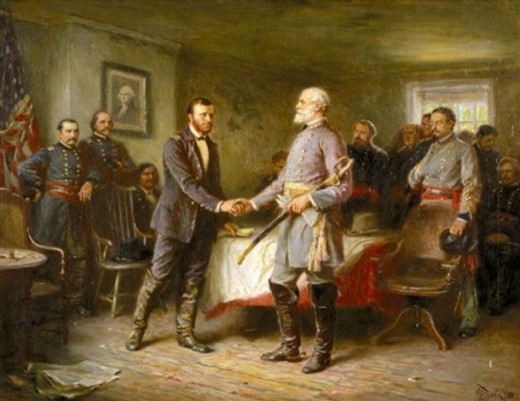 General Lee and General Grant at the Surrender