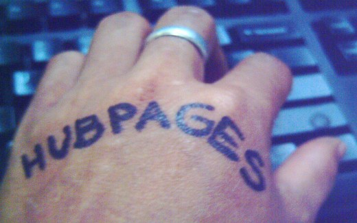 My left hand on the computer's keyboard (Photo by Travel Man, April 13, 2011)