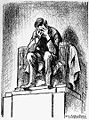 Mauldin s Lincoln Cartoon. shows the statue of Lincoln weeping over death of John Kennedy