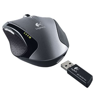 Logitech VX Revolution Ergonomic Design Cordless 2.4 GHz Wireless Laser Mouse
