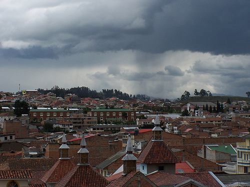 Getting ready to rain in Cuenca