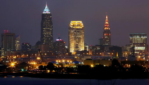 Downtown Cleveland At Night