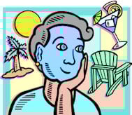 Blue Dreams that seem so far away, or she's having a facial?