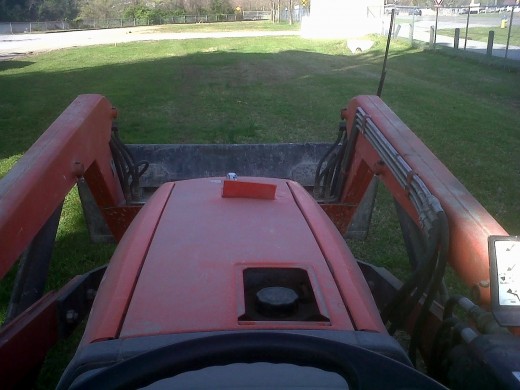 We had pretty weather today so I mowed the yard at work.  Supposed to rain the rest of the week.