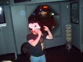 me, the author, performing Karaoke at the Ambassador in the Hollywood Neighborhood in Portland, Oregon