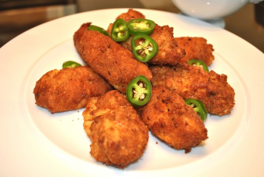 Ritz cracker crusted pimento cheese sticks made with Palmetto Cheese Pimento Cheese with Soul