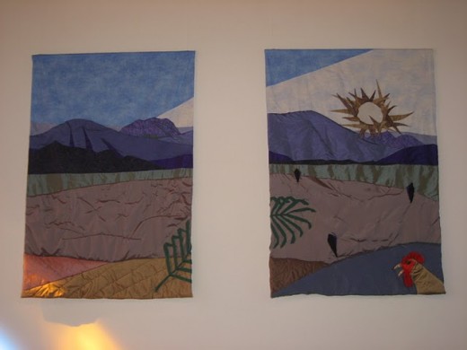 A collaborative project for the church, representing elements of the pre-Easter season of Lent.
