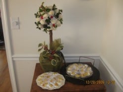 Centerpiece Topiary Recipe: Snowflake Coconut Truffles Topiary White or Chocolate