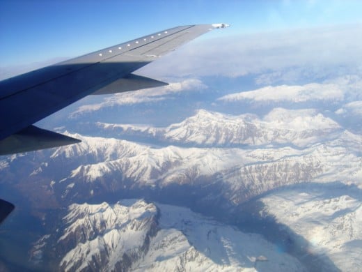 From the air, the approach is spectacular with Turin sitting at the foot of the Alps