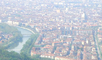 view of Torino from Basilica Superga