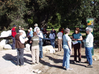This is an Educational Habitat Walk. There were many tables about local bird life, the watershed, and more that could have used canopies to keep presenters shaded.