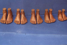 Assorted sizes of Jaipur Foot