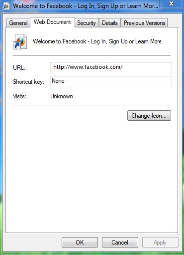 In the properties window, you can see a Shortcut key option under web document tab. Click there and type a key combination including Ctrl and Alt. For example Ctrl+Alt+F