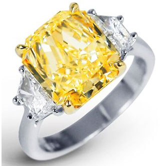Fancy yellow diamond