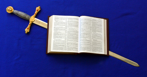  The Bible , sharper than any two edged sword.