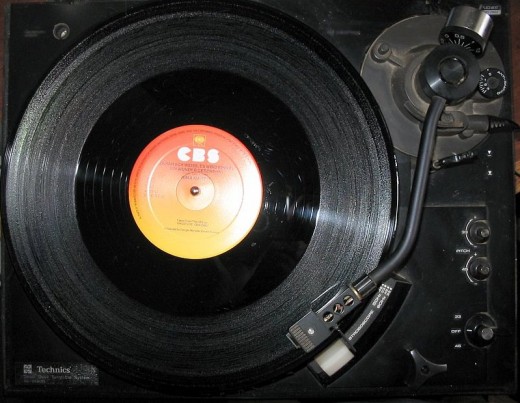 A Turntable Used To Play Vinyl Records