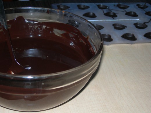 melted unsweetened chocolate
