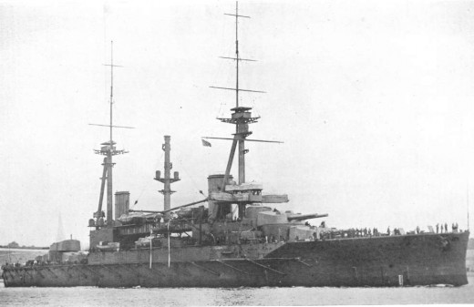 HMS Agincourt, photograph showing the design of the ship which was to be delivered to the Ottoman Empire