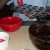 tempered unsweetened chocolate and melted flavored chocolate for molding and filling.