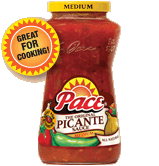 Picante sauce adds to the flavor of Dallas Beans.
