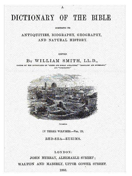 Smith's Bible Dictionary, 1863