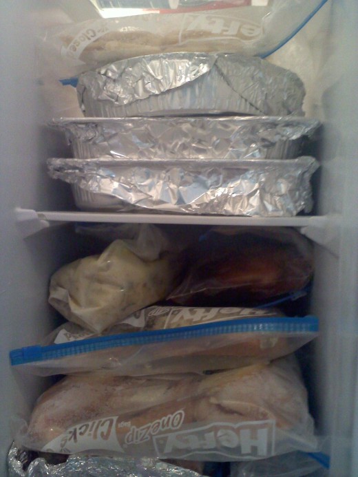 Once A Month Mom cooking even works with a small freezer like mine!