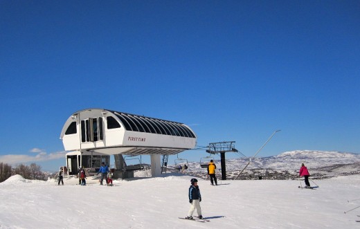 The First Time lift at park City ski resort.