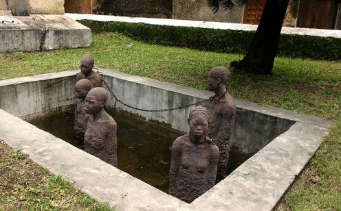 "Memory for the Slaves" in Zanzibar, by Clara Srns. 1998.