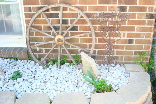 Use your flea market finds, in your gardens