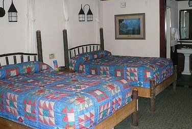 Rooms inside a Disney Hotel
