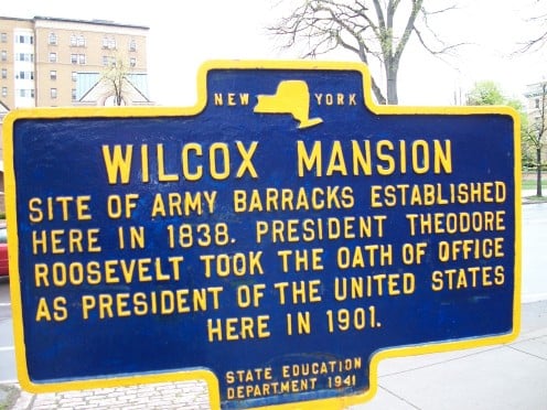 Plaque at the Wilcox Mansion, Buffalo, New York