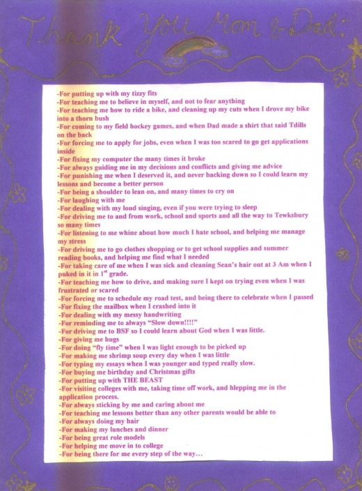 Tracey, you are very welcome for all of these things.  