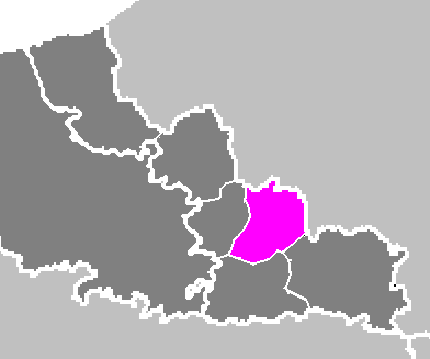 Map location of Valenciennes 'arrondissement'