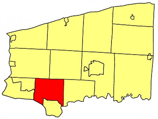 Map location of Wheatfield, New York