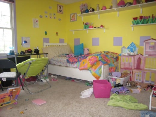My daughter's messy room