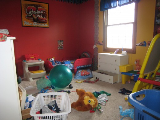 My son's messy room