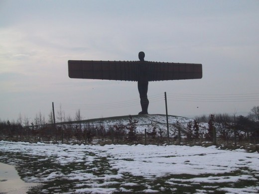 Winter at the 'Angel of the North'