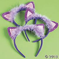 PLUSH CAT EARS FROM THE ORIENTAL TRADING COMPANY