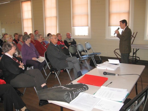 Another view of the audience at Brush Farm, the historic homestead of Simeon Lord, one of Australia's earlier entrepreneurs.