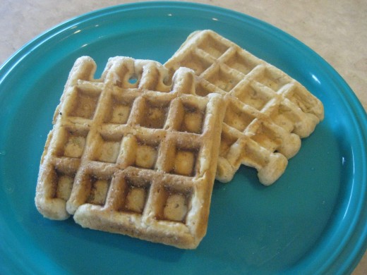 Apple Oatmeal Waffles