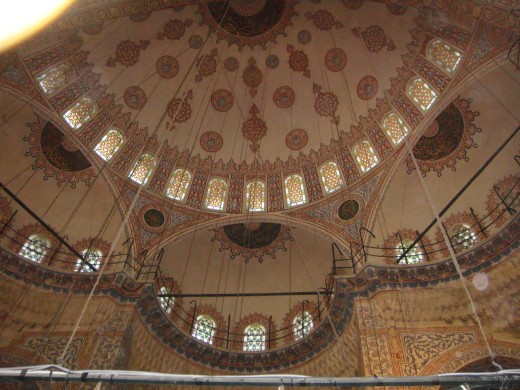 Intricate decorations inside Mosque speaks of a fine past