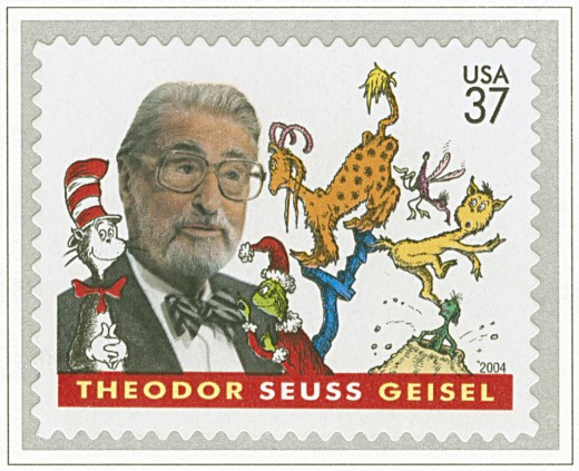 Stamp with Dr. Seuss and characters