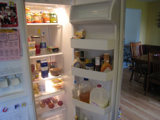 My fridge is clean, but its missing one thing...FOOD!